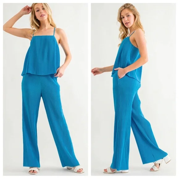 31 Fabulous Rib Sleeveless Top and Pants Set - Picture 3 of 4